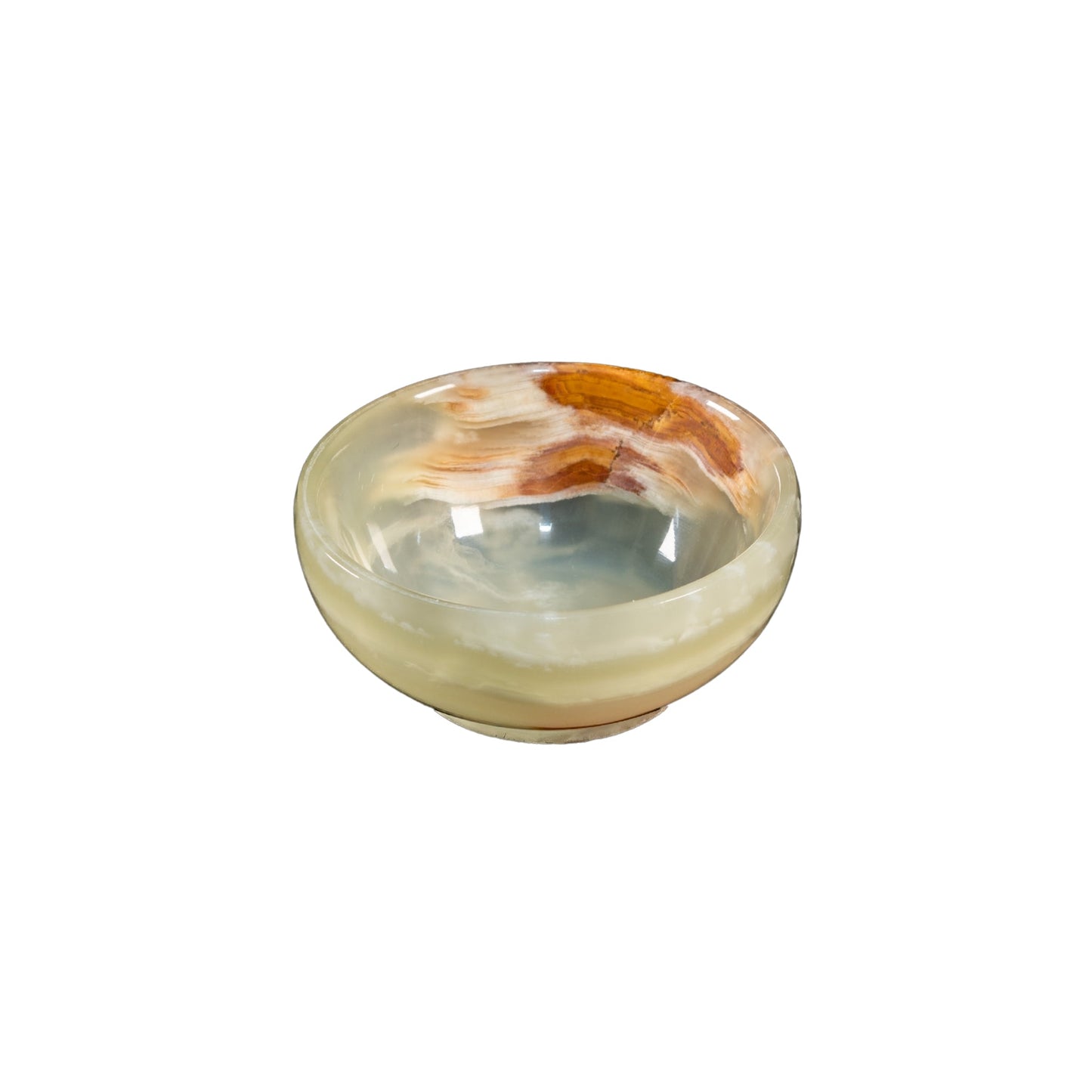 Onyx Kristall Schale, Himalaya Onyx, Natursteinschale Marmorschale, (ES)