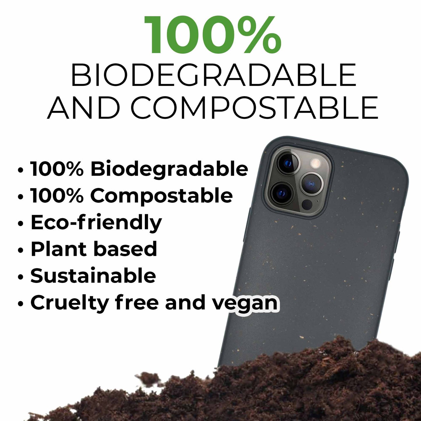 TL: Biodegradable phone case - Black (TL)