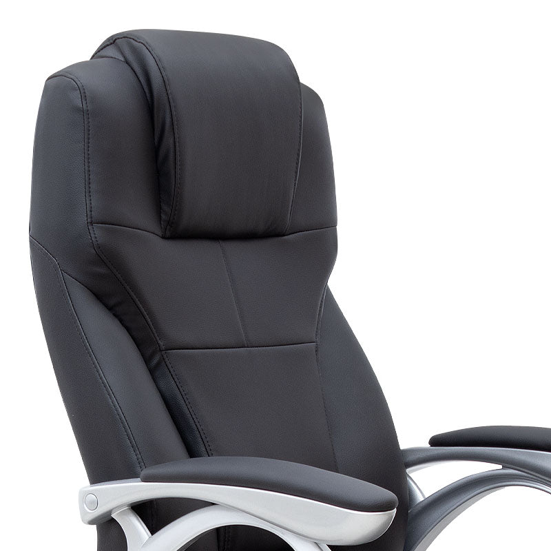 Office Chair TAMISA PU leather Black 65x60x118/128cm (CB)