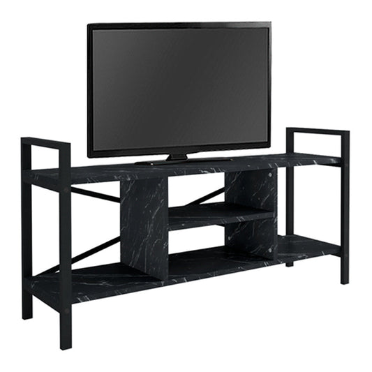 TV Stand CARLOS Black Marble Effect (CB)
