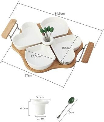 Ceramic Divided Serving Tray (MW)