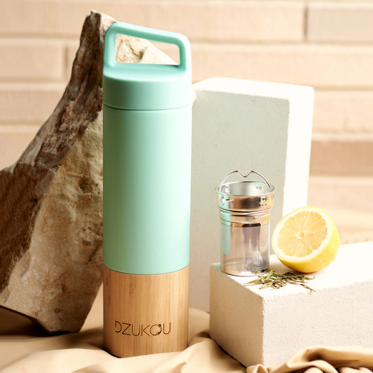 Saint Elias - Bamboo and Stainless Steel Thermos Bottle 530 ml (FA)