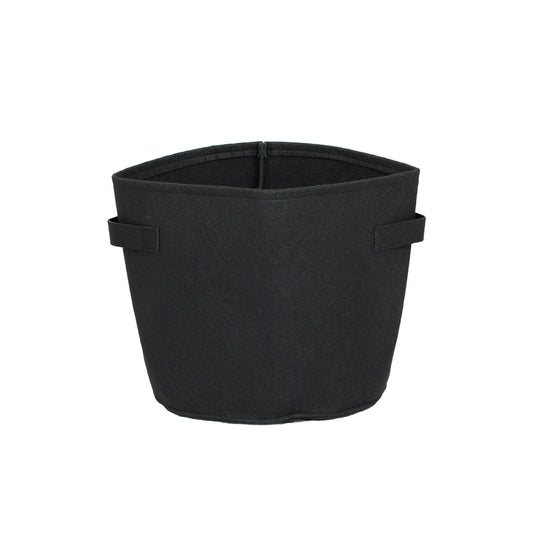 Felt Flower Pot for Indoor and Outdoor, Color: Black, 20L (OT)