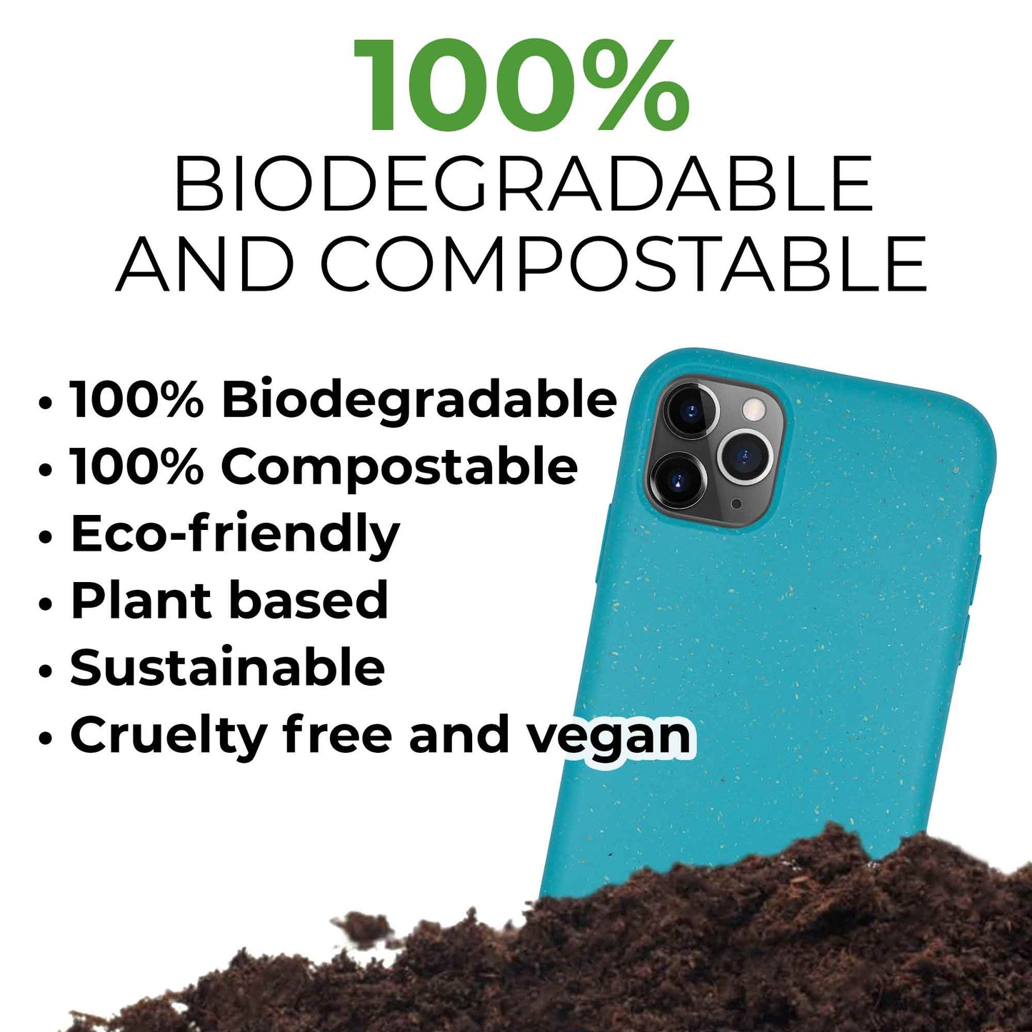 Biodegradable phone case - Ocean Blue (TL)