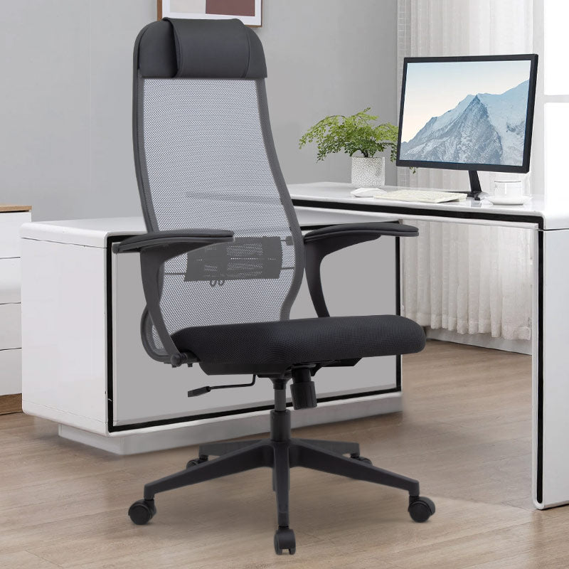 Office Chair JUSTIN Black/Grey 66,5x70x111,8/133cm (CB)