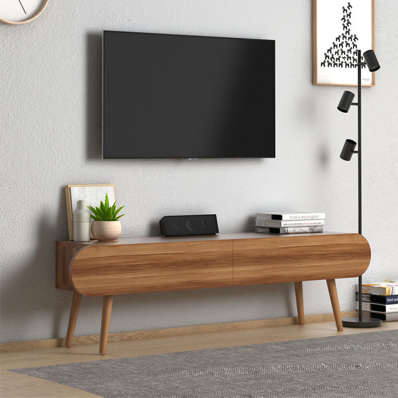 TV Stand SMILE Walnut 120x30x40cm (CB)
