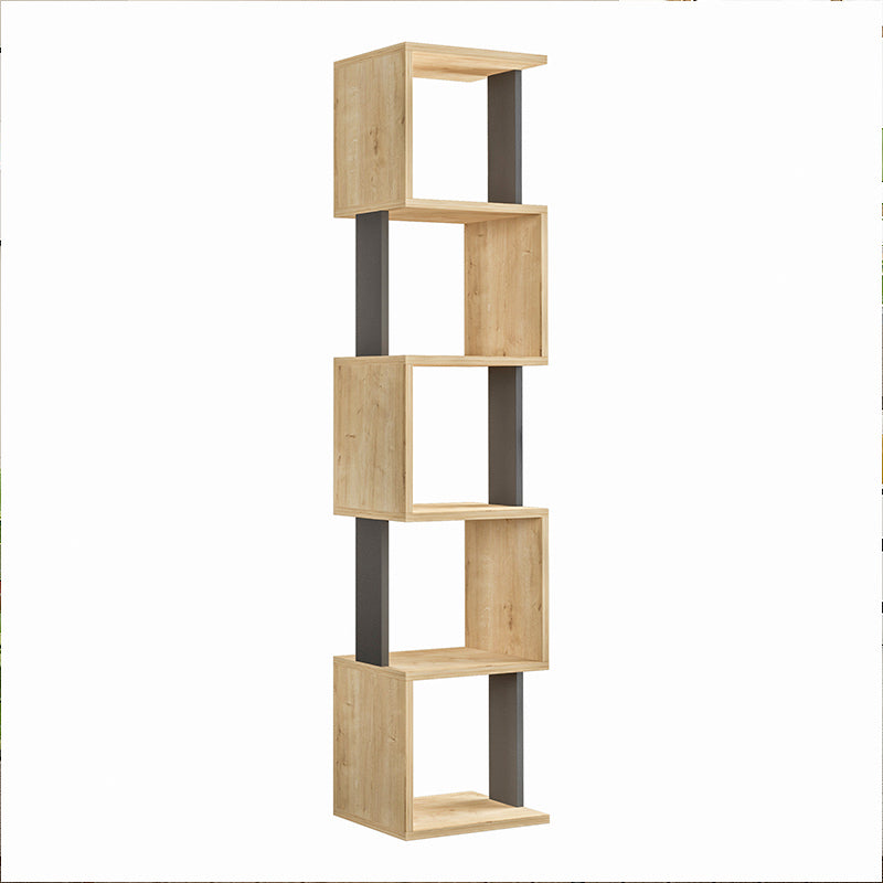 Bookcase STAIRS Natural Beech/Anthracite (CB)