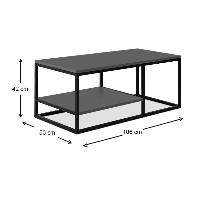 Coffe Table SPACE Anthracite 106x50x42cm (CB)