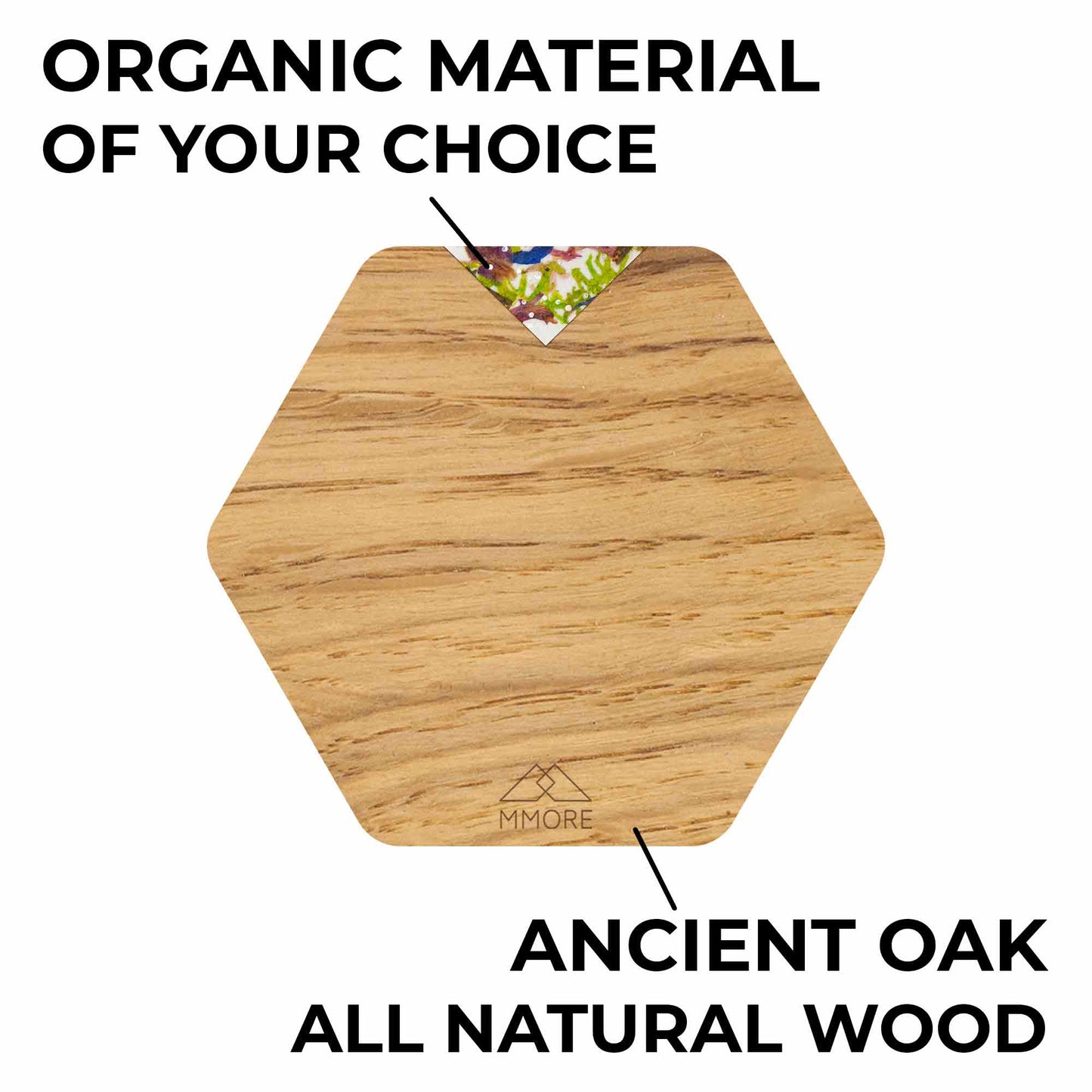 Wooden Coasters - Oak / Set of 4 coasters (TL)