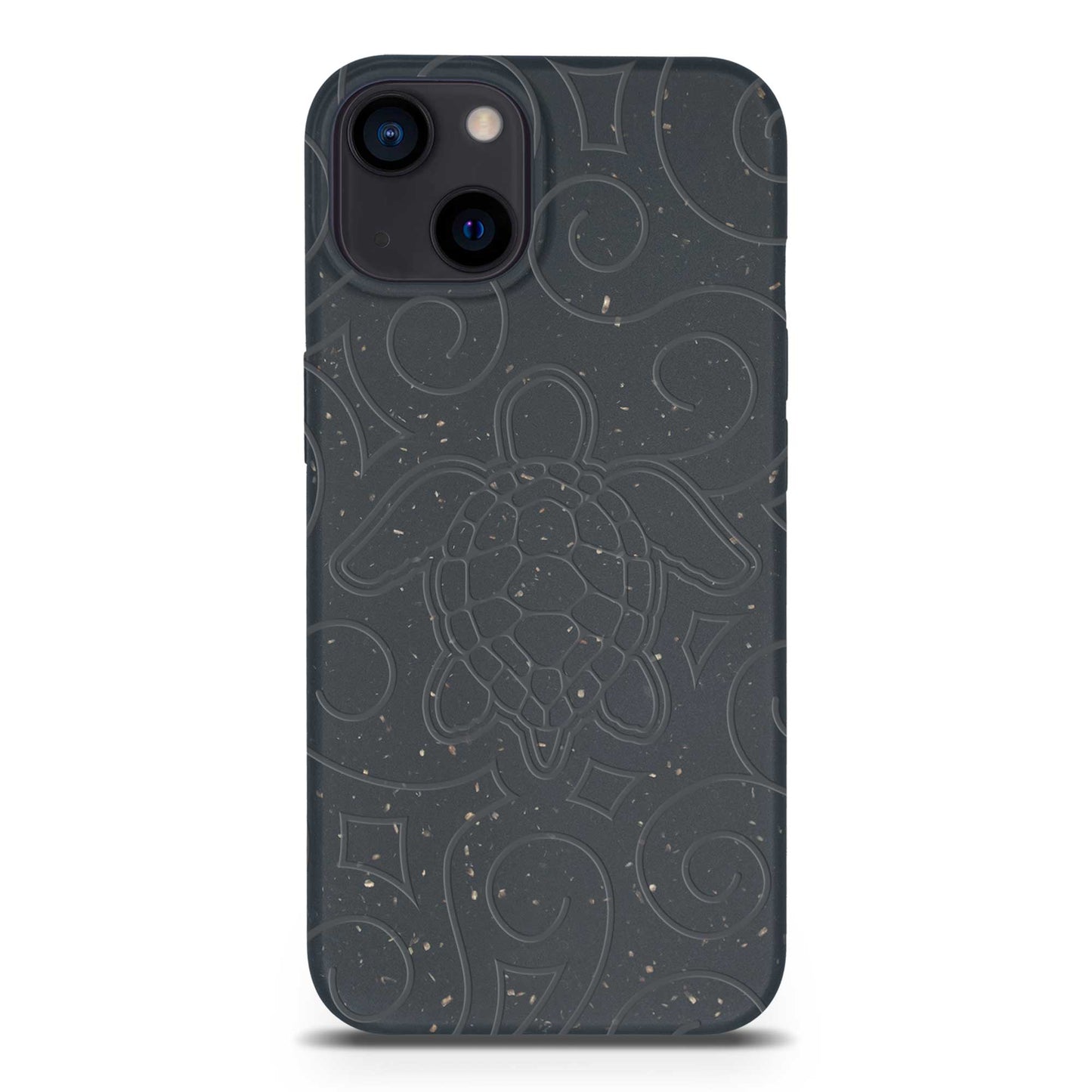 Ocean Turtle -  Biodegradable phone case - Ocean Blue and Black (TL)