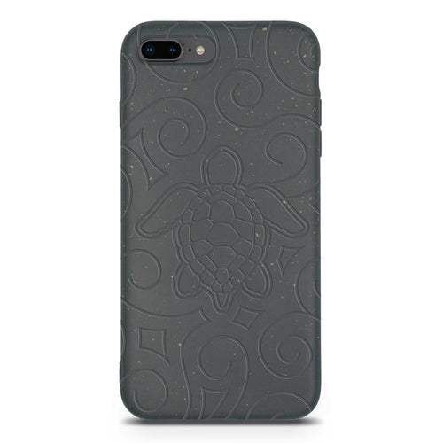 Ocean Turtle -  Biodegradable phone case - Ocean Blue and Black (TL)