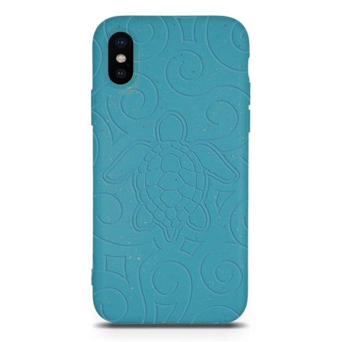 Ocean Turtle -  Biodegradable phone case - Ocean Blue and Black (TL)